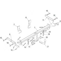 Фаркоп Imiola для Mazda 3 III 2013-2018. Артикул X.026 Фаркоп Imiola для Mazda 3 III 2013-2018. Артикул X.026