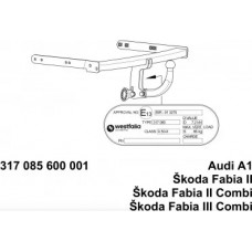 Фаркоп Westfalia для Audi A1 2010-2020. Артикул 317113600001