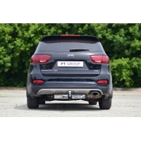 Фаркоп PT Group с хромированной накладкой для Kia Sorento Prime 2018-2020. Артикул 06051501