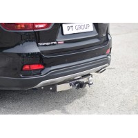 Фаркоп PT Group с хромированной накладкой для Kia Sorento Prime 2018-2020. Артикул 06051501