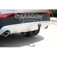 Фаркоп Aragon (быстросъемный крюк, вертикальное крепление) для Volvo V40 II 2012-2020.. Артикул E6811AV