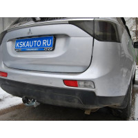 Фаркоп Galia оцинкованный для Mitsubishi Outlander III (не подходит на авто с полноразмерной запаской) 2012-2018. Артикул M126A