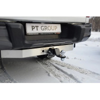Фаркоп PT Group для Toyota Hilux VIII 2015-2020 с хромированной накладкой. Артикул 09121501