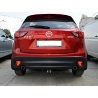 Фаркоп Galia оцинкованный для Mazda CX-5 II 2017-2020. Быстросъемный крюк. Артикул M129C