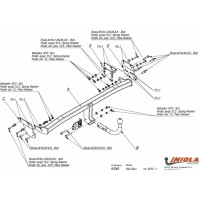 Фаркоп Imiola для Kia Soul I рестайлинг 2012-2014. Артикул K.046
