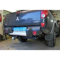 Фаркоп Bizon для Mitsubishi L200 IV 2006-2015. Быстросъемный крюк. Артикул FA 0648-E