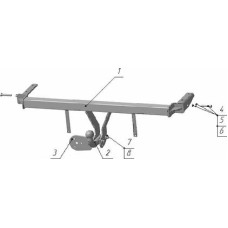 Фаркоп AvtoS для Chery Fora седан 2007-2010. Артикул CE 02