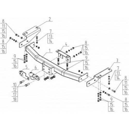 Фаркоп AvtoS для Toyota Land Cruiser Prado 150 2009-2025 (без шара в комплекте). Артикул TY 50B Фаркоп AvtoS для Toyota Land Cruiser Prado 150 2009-2025 (без шара в комплекте). Артикул TY 50B
