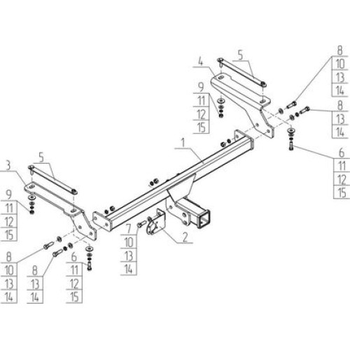 Фаркоп AvtoS для Haval F7 2019-2025 без шара в комплекте. Артикул HV 03B Фаркоп AvtoS для Haval F7 2019-2025 без шара в комплекте. Артикул HV 03B