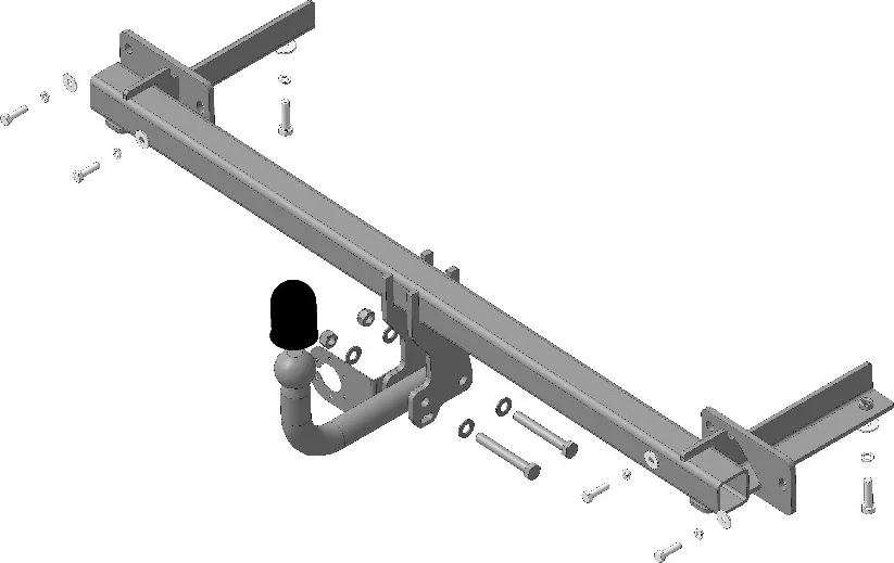 Фаркоп Мотодор для Lada Vesta 2015-2025. Артикул 92104-A Фаркоп Мотодор для Lada Vesta 2015-2025. Артикул 92104-A