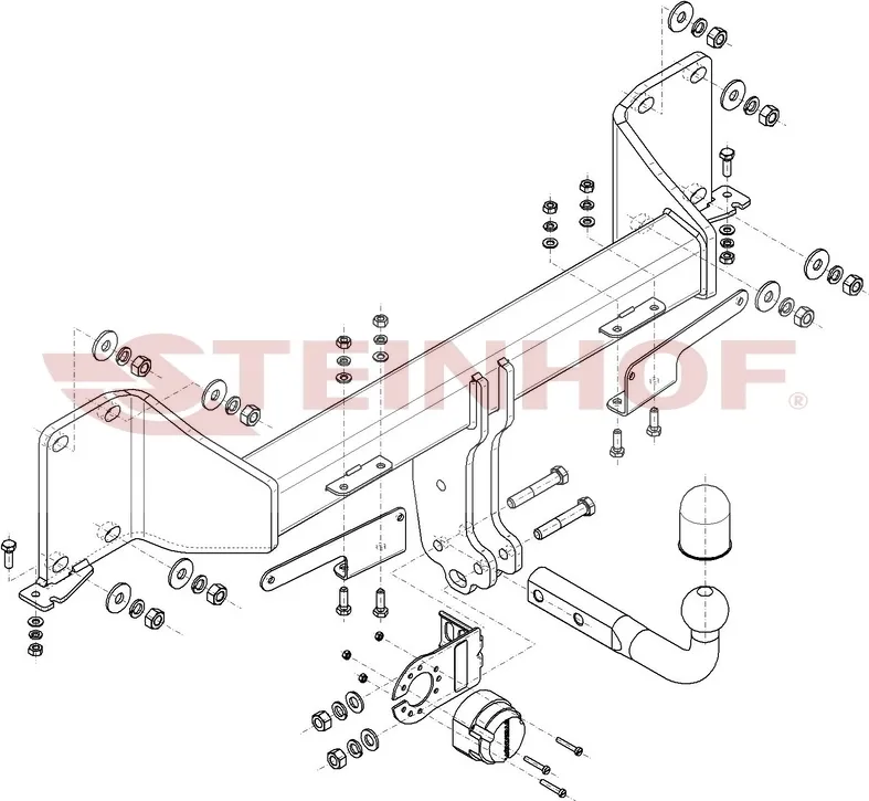 Фаркоп Steinhof для BMW X7 G07 2018-2025. Артикул B-088 Фаркоп Steinhof для BMW X7 G07 2018-2025. Артикул B-088