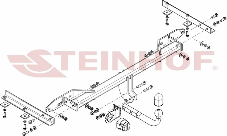 Фаркоп Steinhof для Chevrolet Orlando 2011-2019. Артикул C-288 Фаркоп Steinhof для Chevrolet Orlando 2011-2019. Артикул C-288