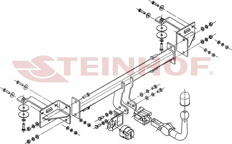 Фаркоп Steinhof для Lancia Delta III хетчбек 5 дв 2008-2014. Быстросъемный крюк. Артикул F-049 Фаркоп Steinhof для Lancia Delta III хетчбек 5 дв 2008-2014. Быстросъемный крюк. Артикул F-049
