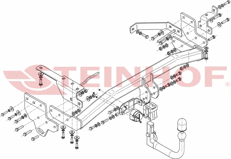 Фаркоп Steinhof для Infiniti QX70 2013-2017. Быстросъемный крюк. Артикул I-027 Фаркоп Steinhof для Infiniti QX70 2013-2017. Быстросъемный крюк. Артикул I-027