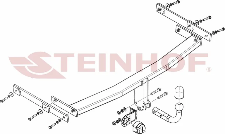 Фаркоп Steinhof для Mazda 6 II седаню, хэтчбек 5 дверей GH 2008-2013. Артикул M-040 Фаркоп Steinhof для Mazda 6 II седаню, хэтчбек 5 дверей GH 2008-2013. Артикул M-040