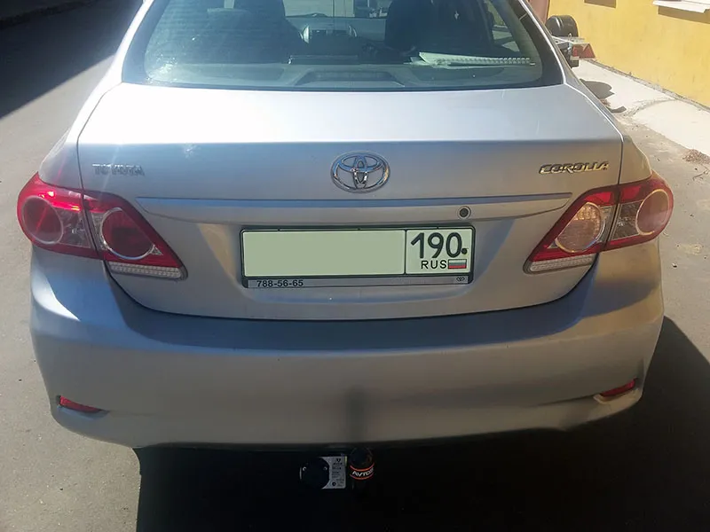 Фаркоп AvtoS для Toyota Corolla E150 седан 2006-2013. Артикул TY 18