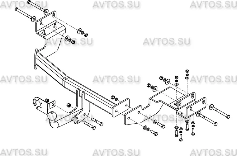 Фаркоп AvtoS для Kia Sorento III (Prime) дизель 2014-2020. Артикул KI 31 Фаркоп AvtoS для Kia Sorento III (Prime) дизель 2014-2020. Артикул KI 31