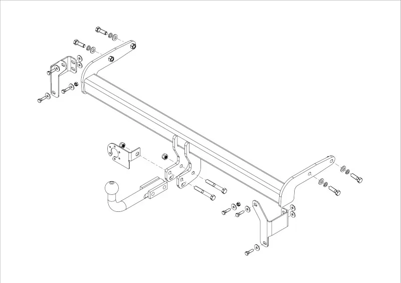 Фаркоп AvtoS для Kia Sportage IV рестайлинг 2018-2025. Артикул KI 34 Фаркоп AvtoS для Kia Sportage IV рестайлинг 2018-2025. Артикул KI 34