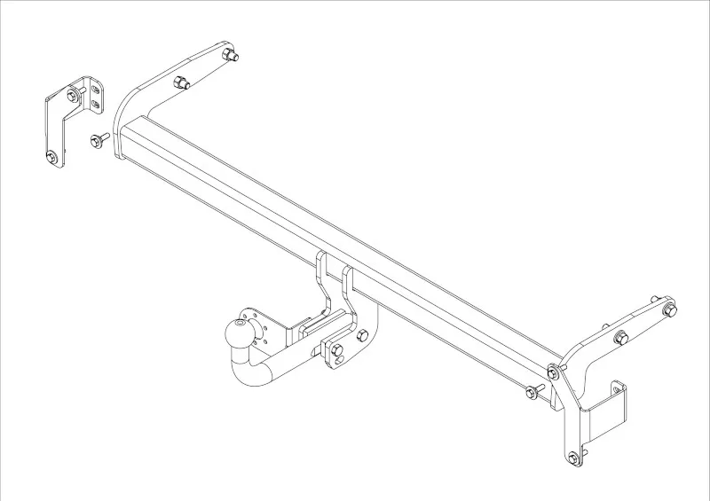 Фаркоп AvtoS для Kia Sportage IV рестайлинг 2018-2025. Артикул KI 34