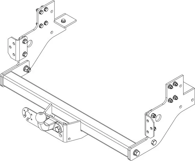 Фаркоп AvtoS для ГАЗ Gazelle Next бортовая 2016-2025. Фланцевое крепление. Артикул GAZ-15