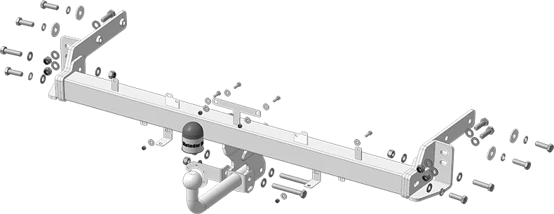 Фаркоп Мотодор оцинкованный для Hyundai Tucson III рестайлинг 2018-2021. Артикул 90918-A Фаркоп Мотодор оцинкованный для Hyundai Tucson III рестайлинг 2018-2021. Артикул 90918-A