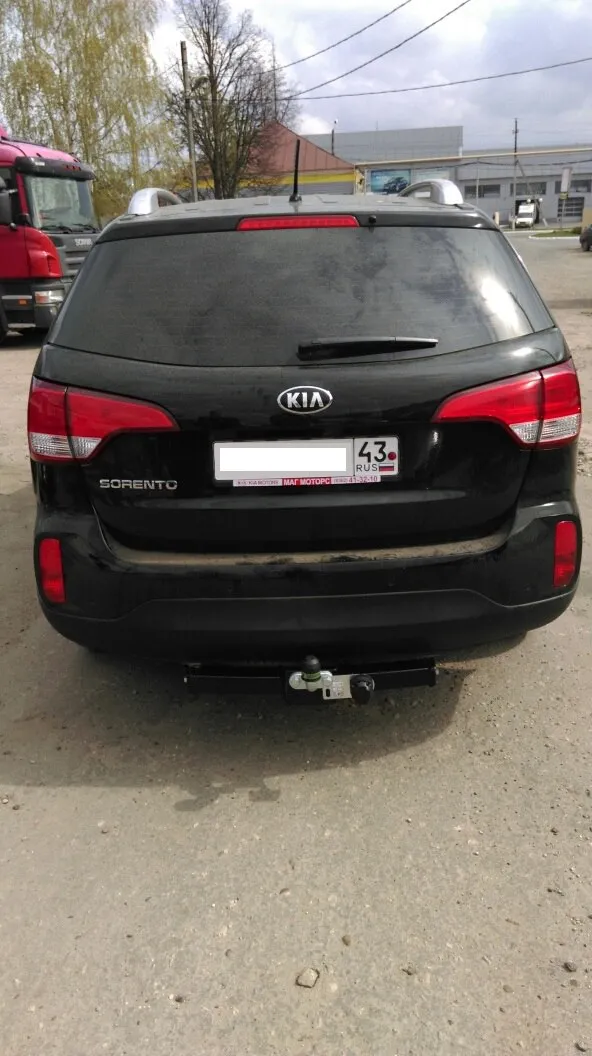 Фаркоп Лидер-Плюс для Kia Sorento II рестайлинг XM FL 2012-2020. Фланцевое крепление. Артикул H224-F Фаркоп Лидер-Плюс для Kia Sorento II рестайлинг XM FL 2012-2020. Фланцевое крепление. Артикул H224-F