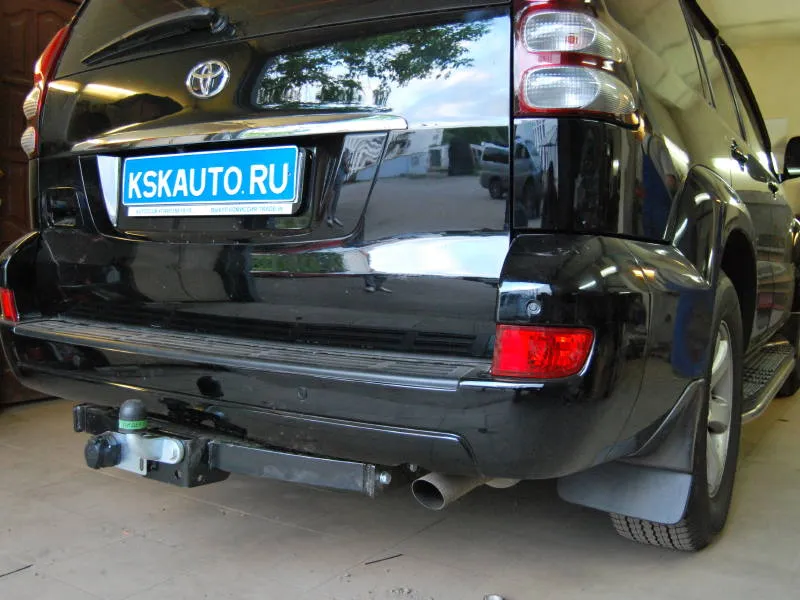 Фаркоп Лидер-Плюс для Toyota Land Cruiser Prado 120 2002-2009. Фланцевое крепление. Артикул T113-F Фаркоп Лидер-Плюс для Toyota Land Cruiser Prado 120 2002-2009. Фланцевое крепление. Артикул T113-F