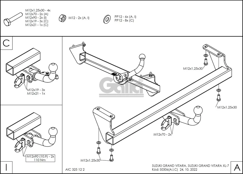Фаркоп Galia оцинкованный для Suzuki Grand Vitara II 1997-2005. Быстросъемный крюк. Артикул S030C Фаркоп Galia оцинкованный для Suzuki Grand Vitara II 1997-2005. Быстросъемный крюк. Артикул S030C