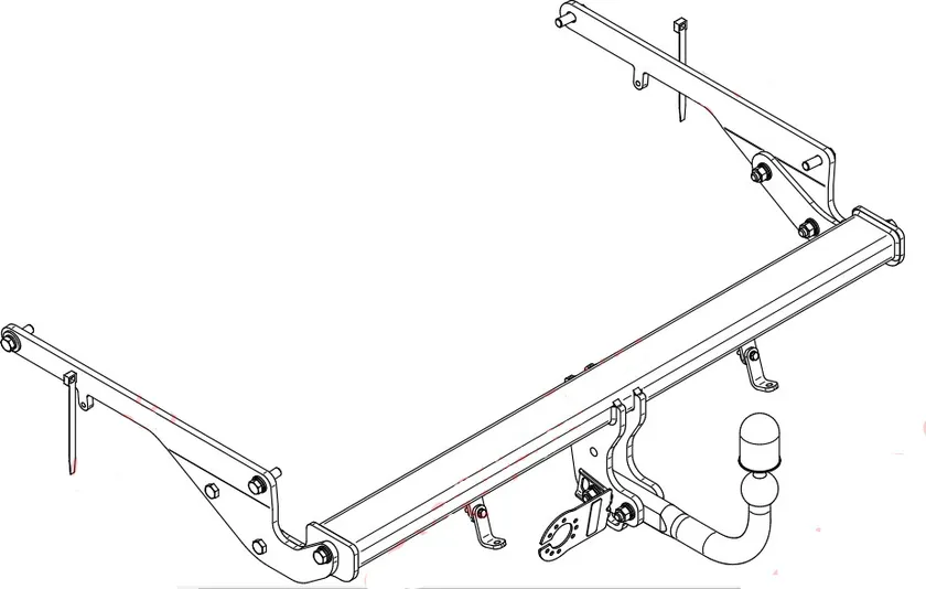 Фаркоп Steinhof для Mazda CX-9 II 2017-2025. Артикул M-065
