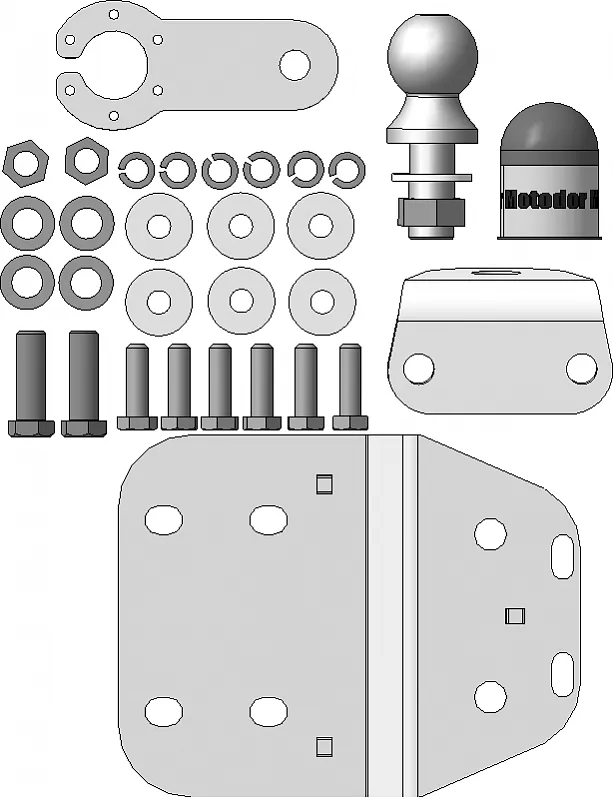 Фаркоп Мотодор оцинкованный для Toyota Land Cruiser Prado 150 2009-2025. Фланцевое крепление. Артикул 92529-FE Фаркоп Мотодор оцинкованный для Toyota Land Cruiser Prado 150 2009-2025. Фланцевое крепление. Артикул 92529-FE
