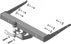 Фаркоп Мотодор для Volkswagen Multivan T5 2003-2015. Фланцевое крепление. Артикул 92705-FE