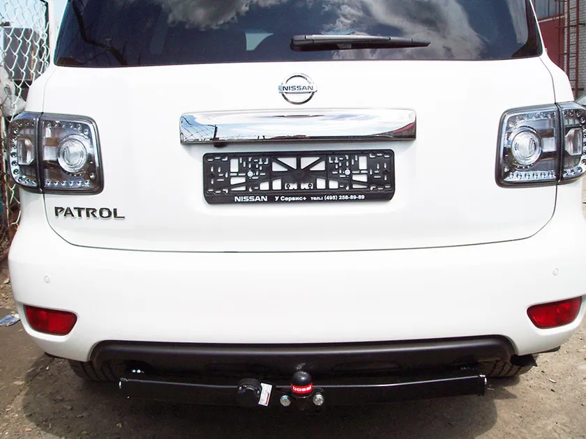 Фаркоп Oris (ранее Bosal) для Nissan Patrol Y62 2010-2025. Фланцевое крепление. Артикул 4369-F Фаркоп Oris (ранее Bosal) для Nissan Patrol Y62 2010-2025. Фланцевое крепление. Артикул 4369-F