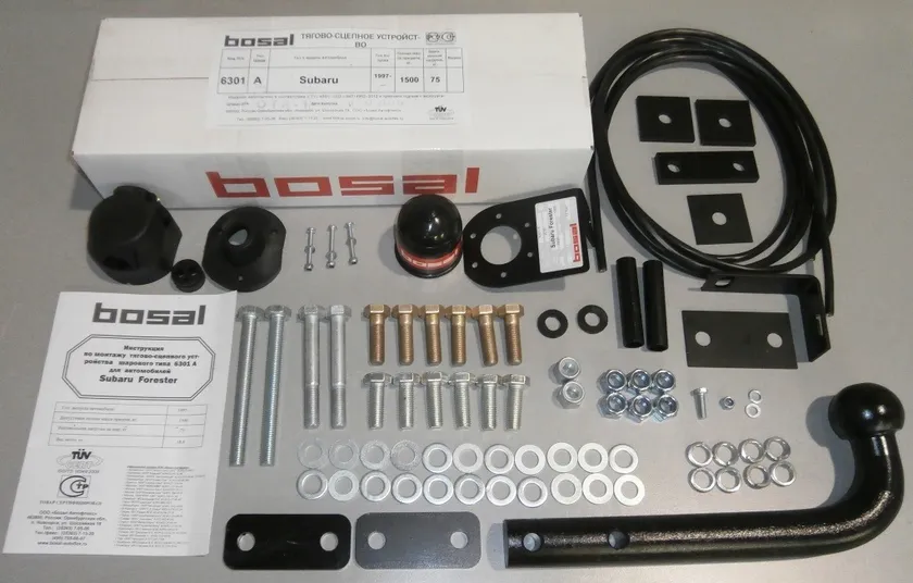 Фаркоп Oris (ранее Bosal) для Subaru Forester I, II 1997-2008. Артикул 6301-A Фаркоп Oris (ранее Bosal) для Subaru Forester I, II 1997-2008. Артикул 6301-A