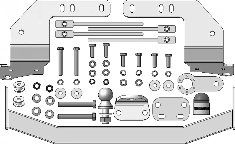 Фаркоп Мотодор оцинкованный для Toyota Land Cruiser 200 Excalibur и Executive 2007-2021. Фланцевое крепление. Артикул 92510-FE Фаркоп Мотодор оцинкованный для Toyota Land Cruiser 200 Excalibur и Executive 2007-2021. Фланцевое крепление. Артикул 92510-FE