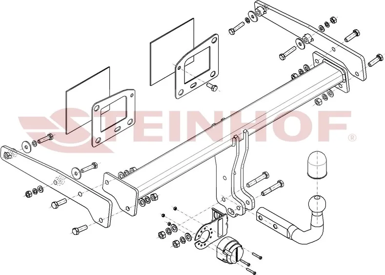 Фаркоп Steinhof для Audi A4 Allroad Quattro B9 2016-2025. Артикул A-109 Фаркоп Steinhof для Audi A4 Allroad Quattro B9 2016-2025. Артикул A-109
