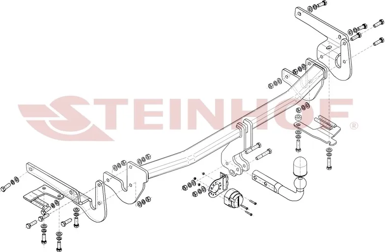Фаркоп Steinhof для Lexus NX 2014-2021. Артикул L-173