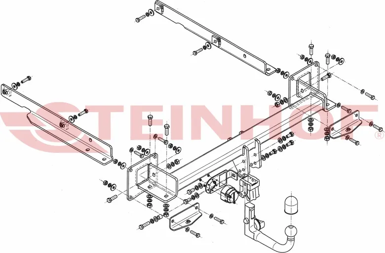 Фаркоп Steinhof для Mercedes-Benz GL-Класс X164 2006-2012. Быстросъемный крюк. Артикул M-143 Фаркоп Steinhof для Mercedes-Benz GL-Класс X164 2006-2012. Быстросъемный крюк. Артикул M-143