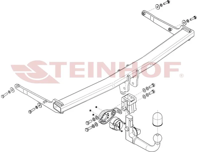 Фаркоп Steinhof для Skoda Karoq 2WD/4WD 2017-2025. Быстросъемный крюк. Артикул S-294 Фаркоп Steinhof для Skoda Karoq 2WD/4WD 2017-2025. Быстросъемный крюк. Артикул S-294