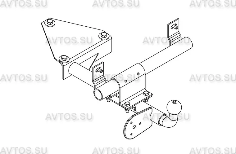 Фаркоп AvtoS для Datsun mi-Do 2015-2020. Артикул DO 02 Фаркоп AvtoS для Datsun mi-Do 2015-2020. Артикул DO 02