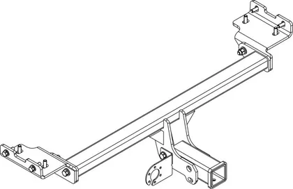 Фаркоп AvtoS под квадрат 50х50 для Hyundai ix35 2010-2015 без вставки и шара в комплекте. Артикул HY 22B