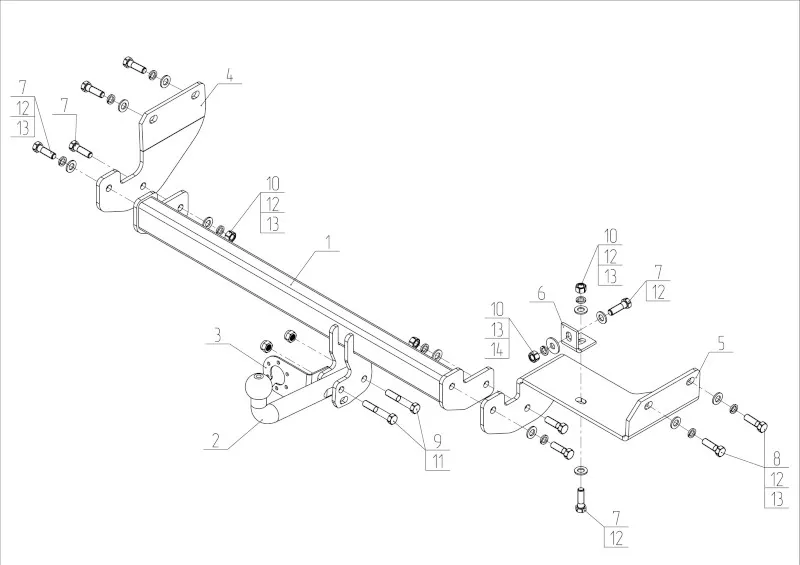 Фаркоп AvtoS для Kia Rio X-Line 2017-2025. Артикул KI 35 Фаркоп AvtoS для Kia Rio X-Line 2017-2025. Артикул KI 35