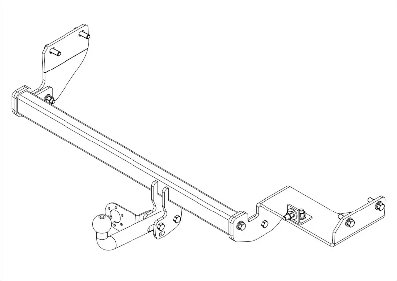 Фаркоп AvtoS для Kia Rio X-Line 2017-2025. Артикул KI 35