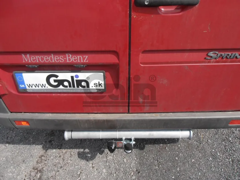 Фаркоп Galia оцинкованный для Mercedes-Benz Sprinter W903 (без подножки, кол. база 3,55/4,025м) 1995-2006. Быстросъемный крюк. Артикул M034C Фаркоп Galia оцинкованный для Mercedes-Benz Sprinter W903 (без подножки, кол. база 3,55/4,025м) 1995-2006. Быстросъемный крюк. Артикул M034C
