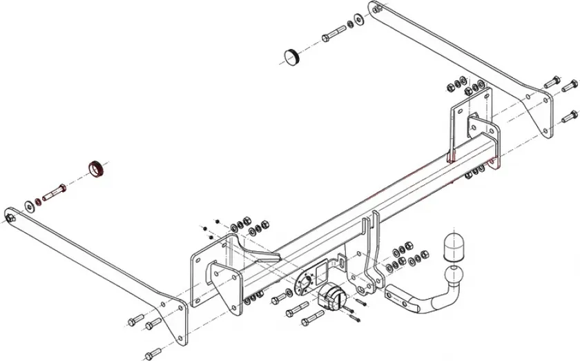 Фаркоп Steinhof для Audi A8 D4 2010-2017 (вкл. Quattro, вкл. long). Артикул A-104 Фаркоп Steinhof для Audi A8 D4 2010-2017 (вкл. Quattro, вкл. long). Артикул A-104