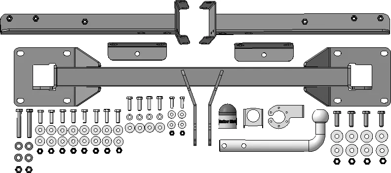Фаркоп Мотодор для Mercedes-Benz M-Класс (ML) W164 2005-2011. Артикул 91205-A Фаркоп Мотодор для Mercedes-Benz M-Класс (ML) W164 2005-2011. Артикул 91205-A