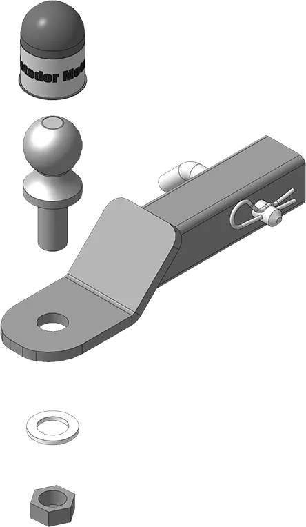 Кронштейн Мотодор с шаром американ. d50 (Хром. шар). Артикул 90807-E Кронштейн Мотодор с шаром американ. d50 (Хром. шар). Артикул 90807-E