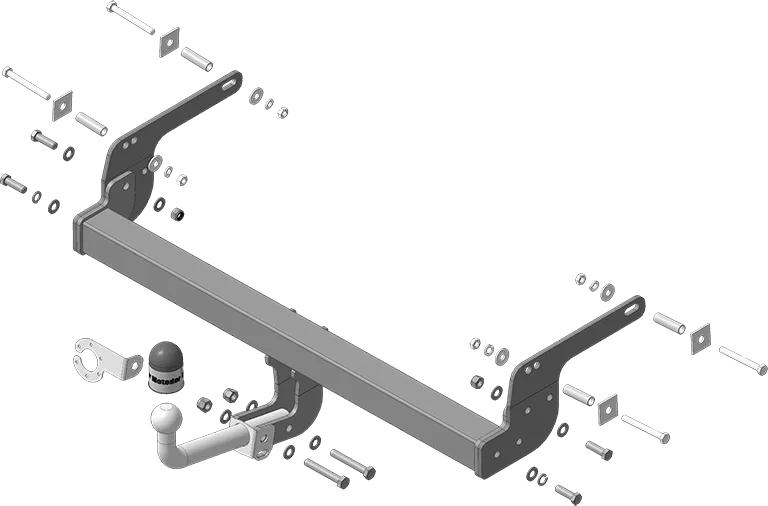 Фаркоп Мотодор для Renault Duster I рестайлинг 2015-2020. Артикул 91710-A Фаркоп Мотодор для Renault Duster I рестайлинг 2015-2020. Артикул 91710-A