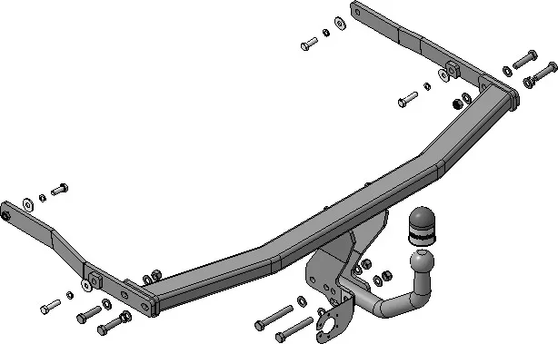 Фаркоп Мотодор для Renault Scenic III (вкл. Grand) хэтчбек 2009-2025. Артикул 91708-A Фаркоп Мотодор для Renault Scenic III (вкл. Grand) хэтчбек 2009-2025. Артикул 91708-A