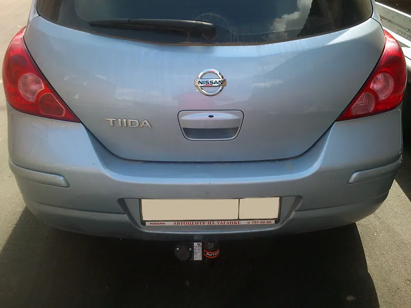Фаркоп AvtoS для Nissan Tiida C11 2007-2014. Артикул NS 23