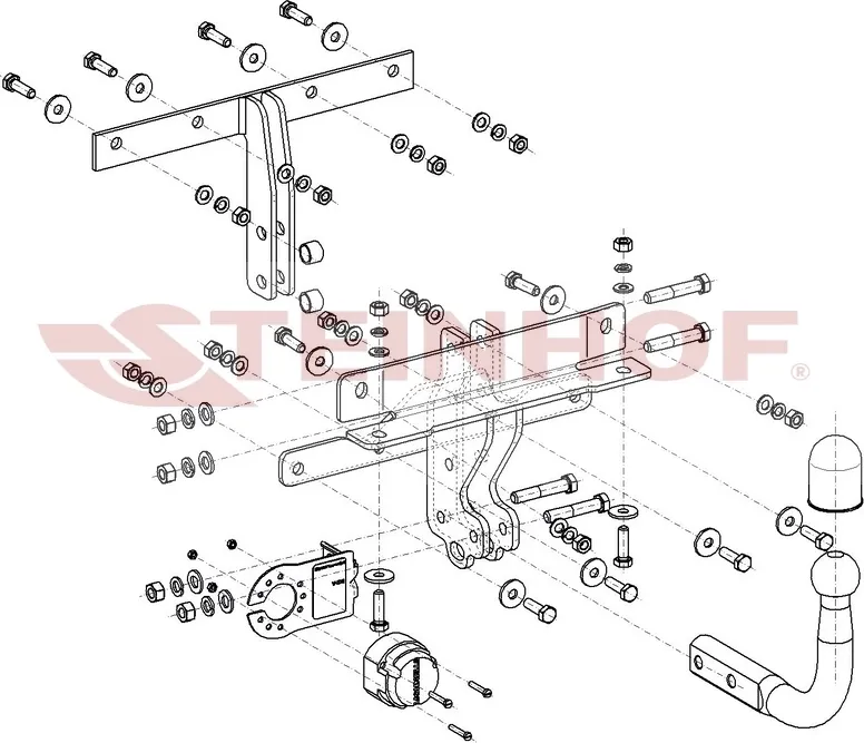 Фаркоп Steinhof для Volvo C30 хетчбек 3 двери (в т.ч. R design) 2006-2013. Артикул V-276 Фаркоп Steinhof для Volvo C30 хетчбек 3 двери (в т.ч. R design) 2006-2013. Артикул V-276